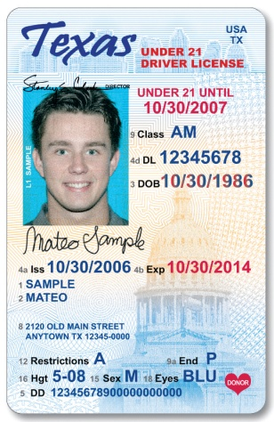 does your texas drivers license audit number change
